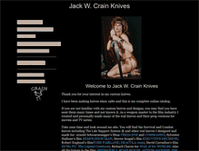 Tablet Screenshot of jackcrainknives.com